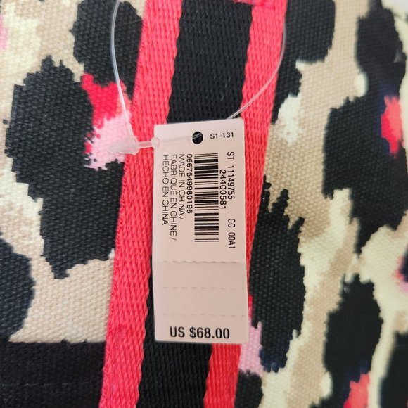 Victoria's Secret Large Pink Leopard Tote Bag - Picture 3 of 6